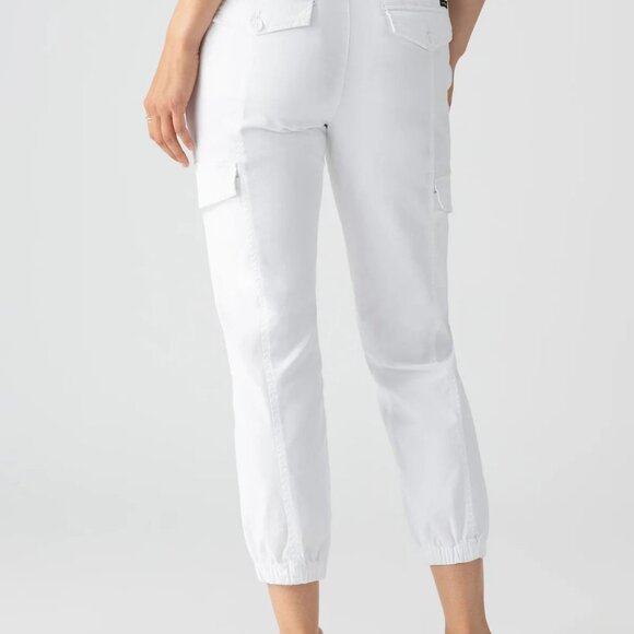Sanctuary Rebel Cargo Pants White NEW w Tags Women's Size 32 / 12 - Picture 2 of 5
